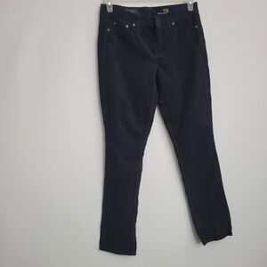 NWT J. CREW Reid Fit Black Corduroy Skinny Leg Pants Size 28 Inseam 30-1/2